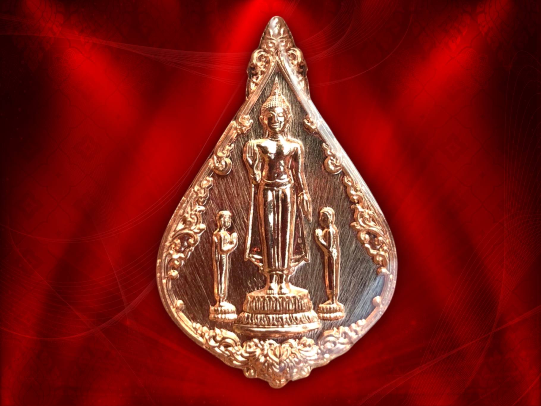 สมเด็จพระพุทธสรรเพชร หลังพระเจดีย์ วัดเครือวัลย์วรวิหาร เนื้อทองแดง หลังพระเจดีย์ ปี 2566