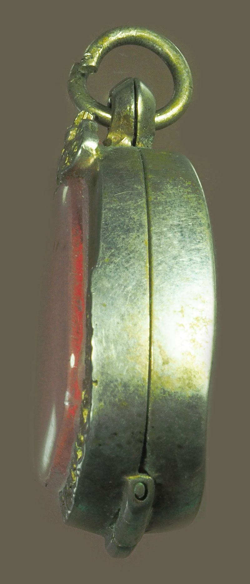 *39319 ตลับแป๊ะตัง งานเก่าหลายสิบปี (ขนาดสำหรับใส่หลวงปุ่โต๊ะ แช่น้ำมนต์พิมพ์เล็ก) 16