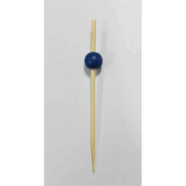 WCP90 ไม้จิ้มค็อกเทลหรือไม้บาร์บีคิวสีน้ำเงินแบบกลม