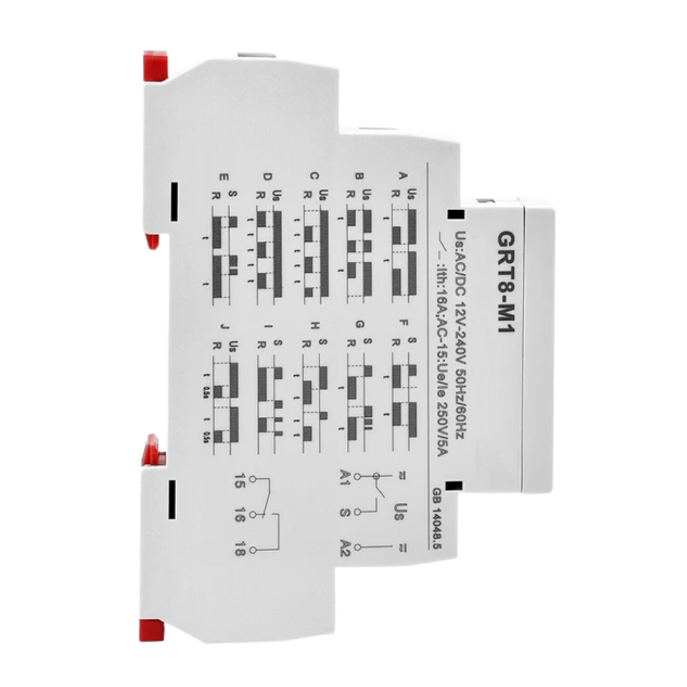 GEYA Delay Time Relay รีเลย์ตั้งเวลาอิเล็กทรอนิกส์ รุ่น GRT8-M1 Un : AC230V 50/60Hz
