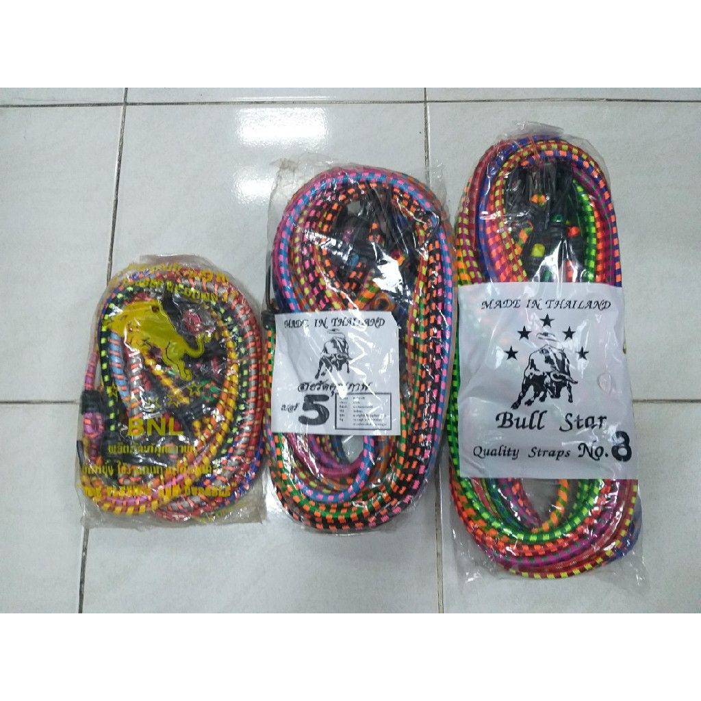 สายรัดมอเตอร์ไซด์ สายรัดของยางยืด (ราคารวมแวท) เชือกมัดมอเตอร์ไซต์คละสี สายรัดของเอนกประสงค์ เชือกรัดของมอเตอร์ไซด์