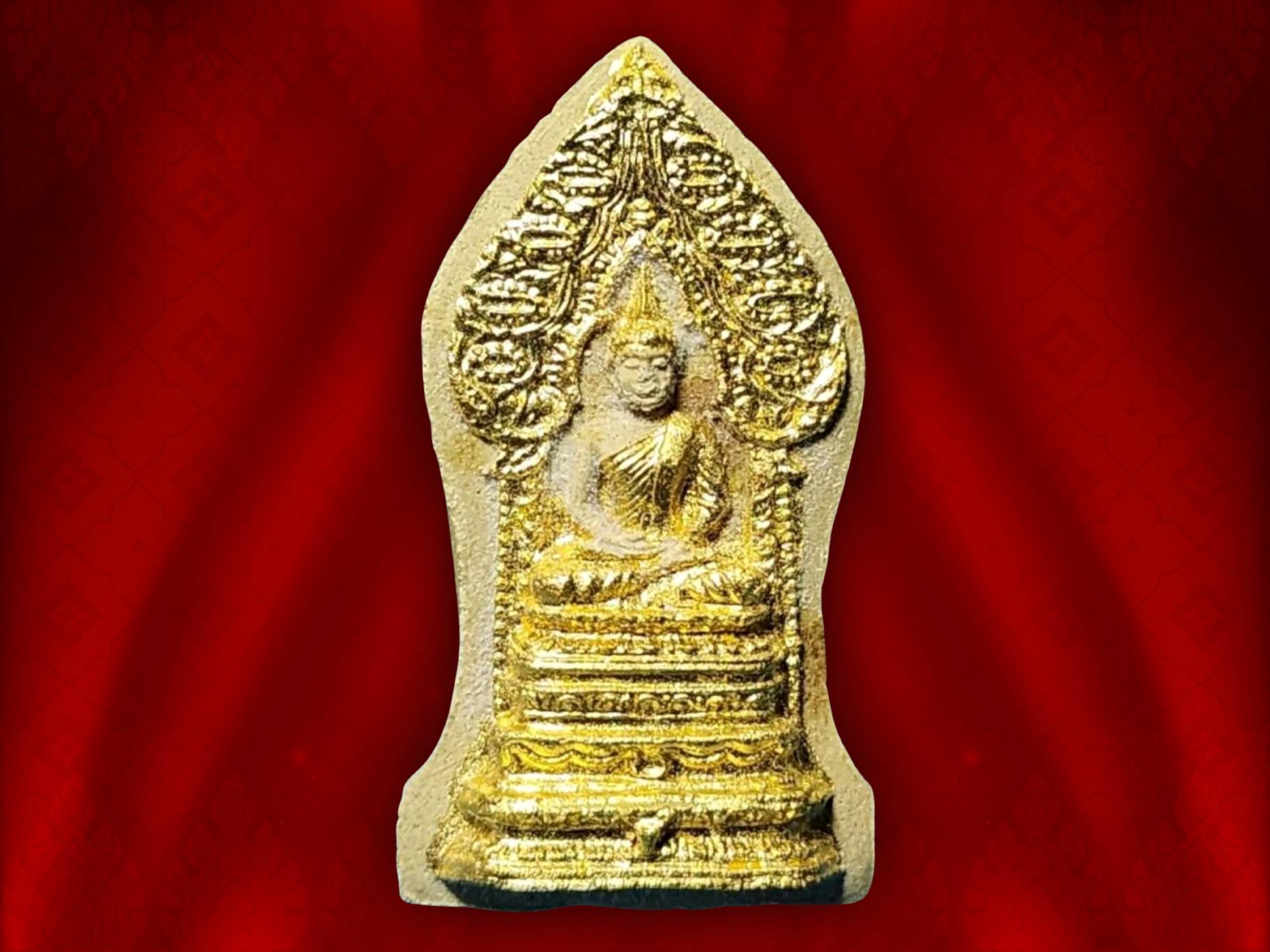 พระนิรันตราย วัดบวรนิเวศ ที่ระลึก ศตวรรษ ปี 2516 สมเด็จพระสังฆราชเจ้า กรมหลวงวชิรญาณวงศ์ (ม.ร.ว. ชื่น นภวงศ์) พิมพ์เล็ก กล่องเดิมๆ งามๆ สิ่งมงคลสักการะที่ระลึกครบศตวรรษ 100 ปี สมเด็จพระสังฆราชเจ้า(ม.ร.ว. ชื่น นภวงศ์ ) หลังบรรจุเส้นพระเกศา วัดบวรนิเวศวิหาร