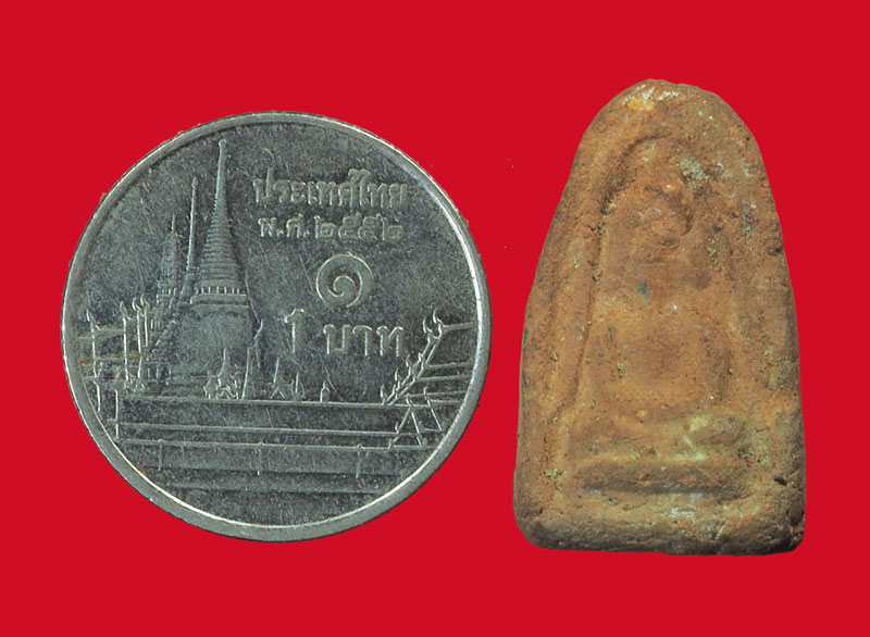 *33784 พระพิมพ์ปางสมาธิ เนื้อดิน ไม่ทราบที่และปีสร้าง 9.1