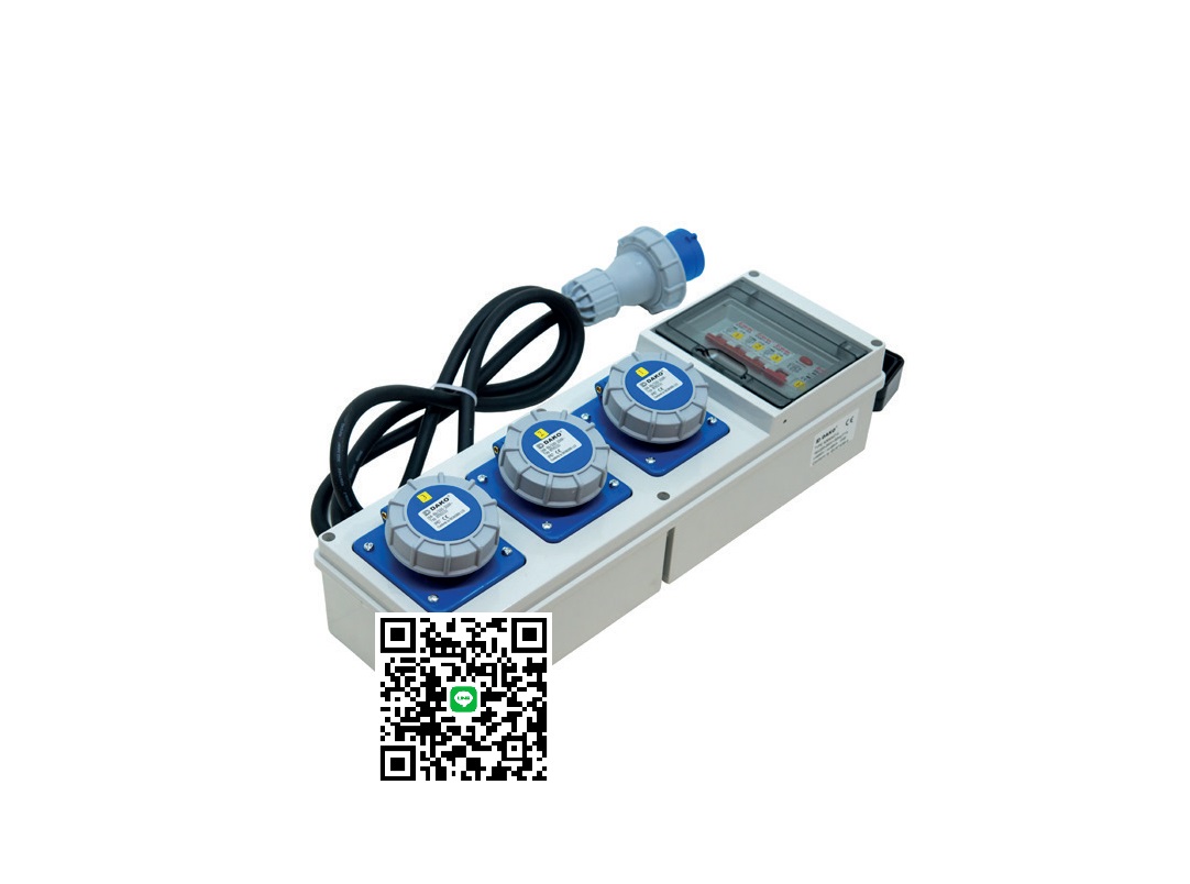 A06MA07-4 กล่องปลั๊กกระจายไฟ 16A 230V 3P IP44