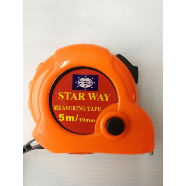 ตลับเมตรหมอดู ฮวงจุ้ย 5 ม. STARWAY รุ่นใหม่(ราคารวมแวท)อุปกรณ์ช่าง ตลับเมตรเทปเหล็ก สำหรับวัดพื้นที่ วัดขนาด{0800408001}