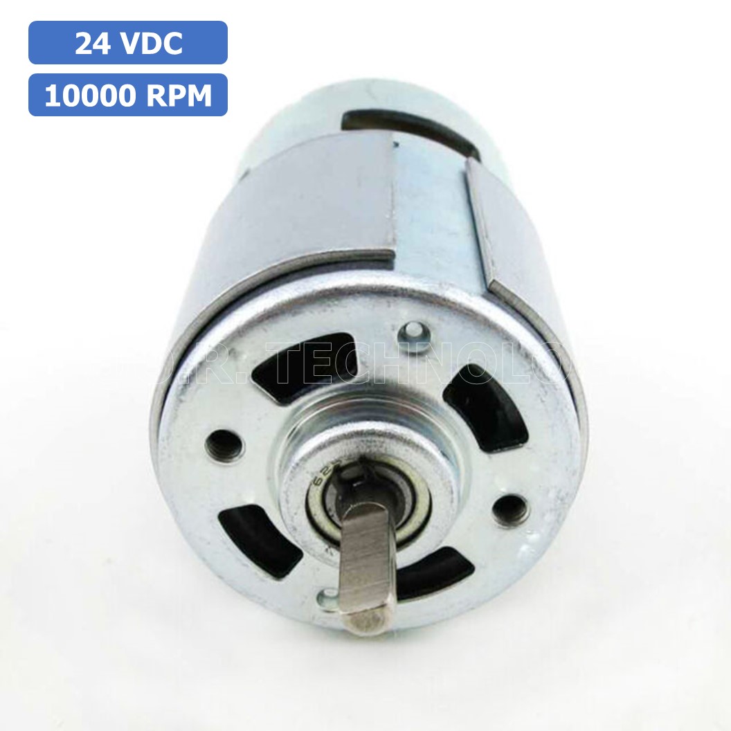 (1ชิ้น) JB186 มอเตอร์ 775 24VDC 10000RPM มอเตอร์ความเร็วสูง มอเตอร์สว่าน แกนขนาด 5mm DC Motor 775 D Shaft