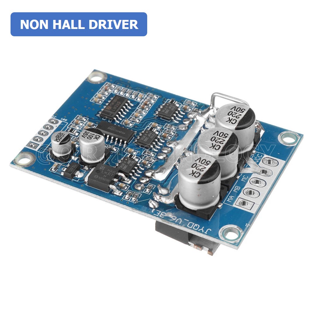 (1ชิ้น) AA692 บอร์ดไดร์ฟมอเตอร์ไร้แปลงถ่าน โมดูลไดร์ฟมอเตอร์ไร้แปลงถ่าน DC 12V-36V 15A 500W Brushless Motor Controller Hall Motor Balanced Car Driver Board Non Hall Driver