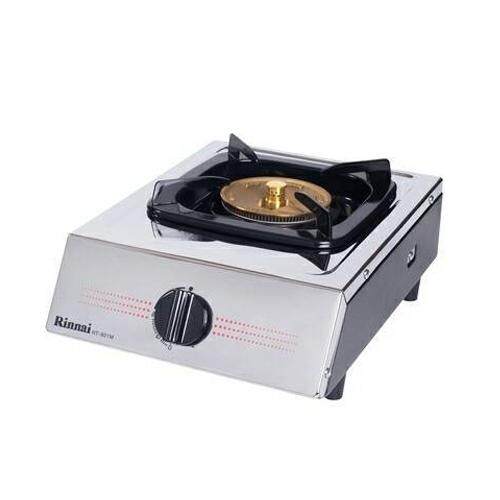 RINNAI เตาแก๊สตั้งโต๊ะ หัวเดี่ยว หัวเตาทองเหลือง หน้าเตาสแตนเลส รุ่น RT-901M