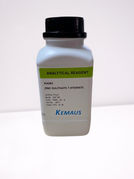 ZINC SULPHATE 7 hydrate AR KemAus 500 GM KA583