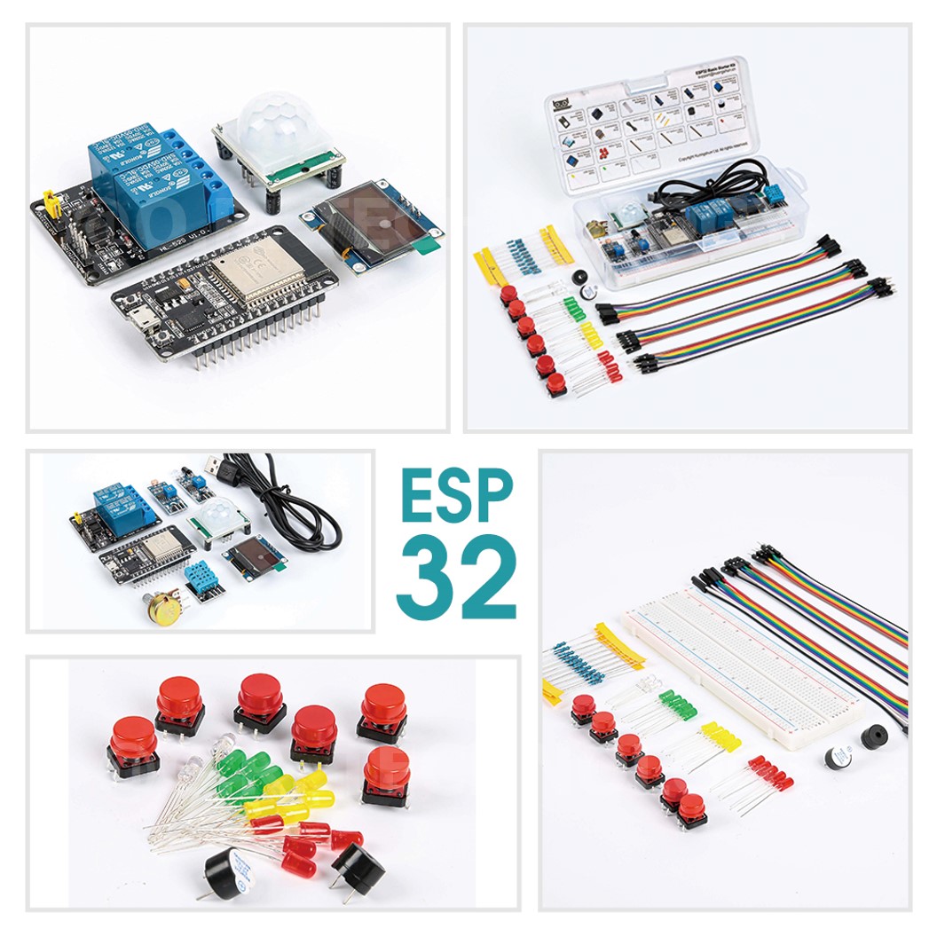 (1ชุด) AE312 ชุดเริ่มต้นเรียนรู้ ESP32 Basic Starter Kit WiFi IOT Development Board Learning Kit พร้อมคู่มือ
