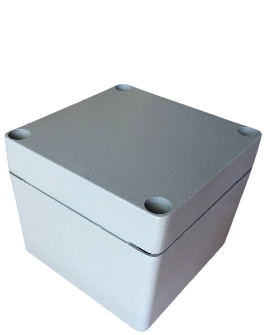 LV0807 กล่องอลูมิเนียม (Aluminum Enclosure IP66) Size :82x77x58mm.TIBOX