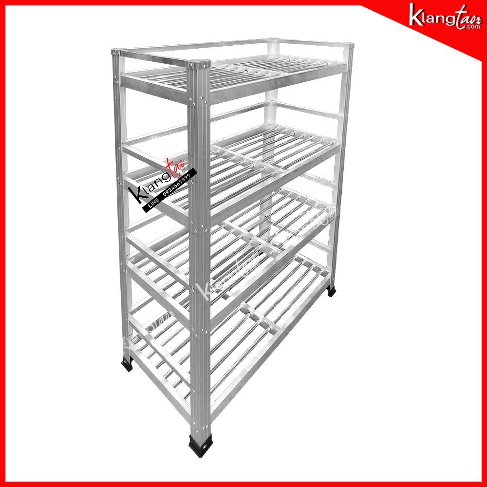 ชั้นวางรองเท้า วางของ แบบพับไม่ได้ 4 ชั้น แบบซี่ (60 ซม.)