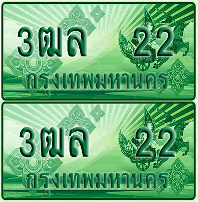 ป้ายประมูล 22 เลขรถ 3ฒล 22 กระบะแคป (1)