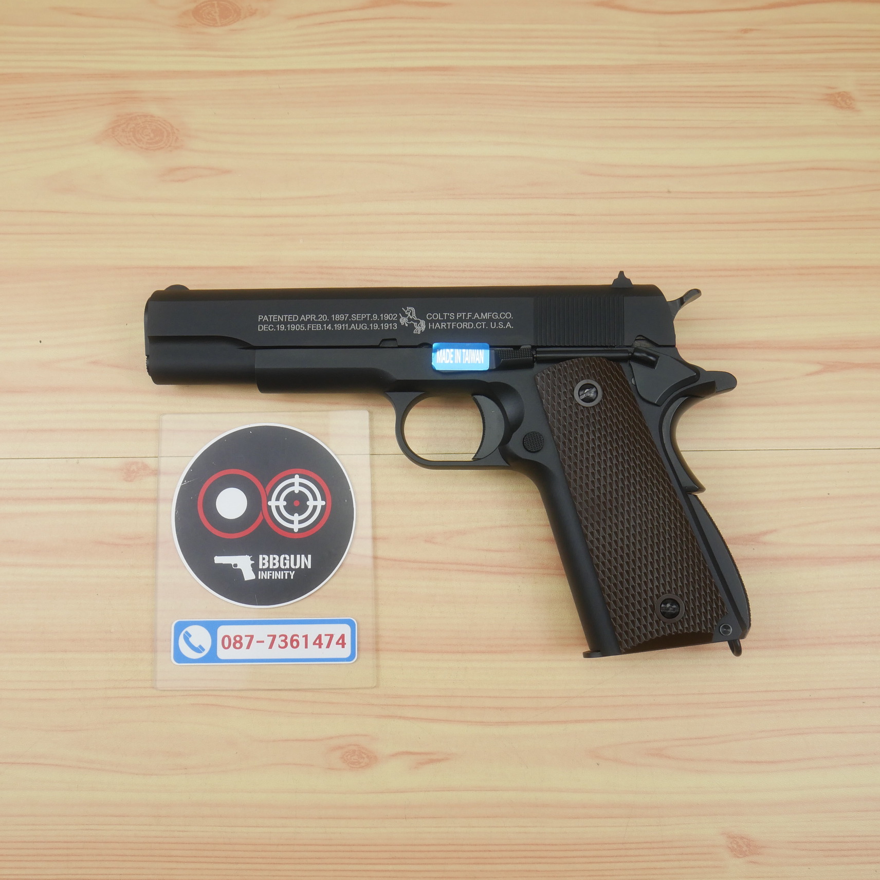 บีบีกันอัดแก๊ส WE M1911 A1 สีดำ BB GUN