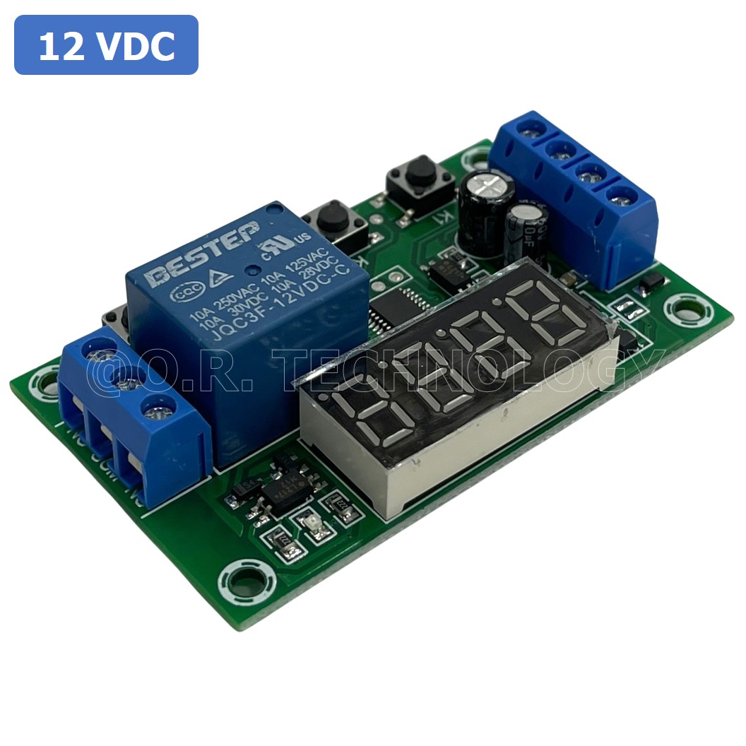 (1ชิ้น) BA295 12VDC 1 Channel Relay Module Delay Timer Control Switch Board YYC-2S โมดูลตั้งเวลา โมดูลปรับเวลา