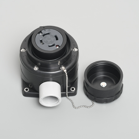 4621RW 3-Pole 4-Wire Grounding 60A 250V Waterproof Surface Receptacle IP65