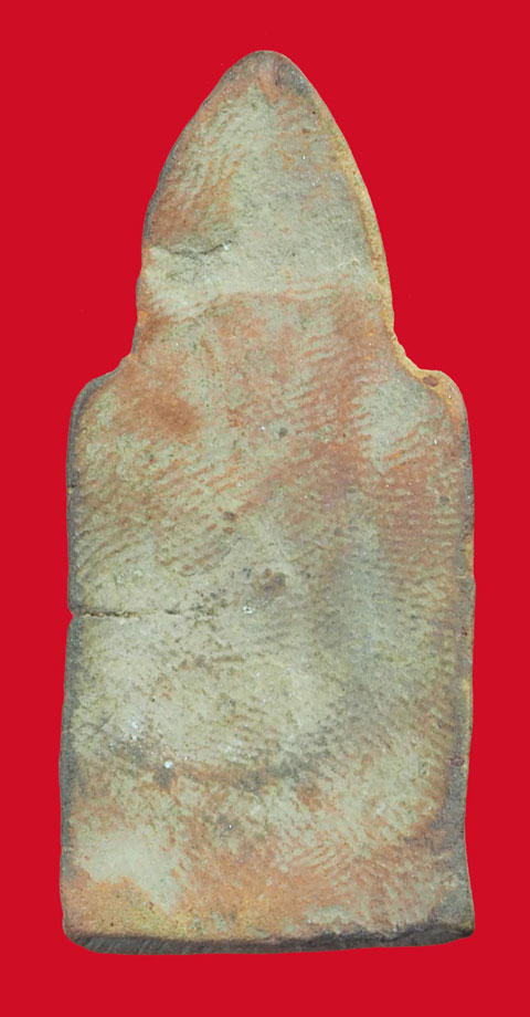 *33764 กรุวัดเลียบ พิมพ์สมาธิบัวสองชั้น เนื้อดิน 13