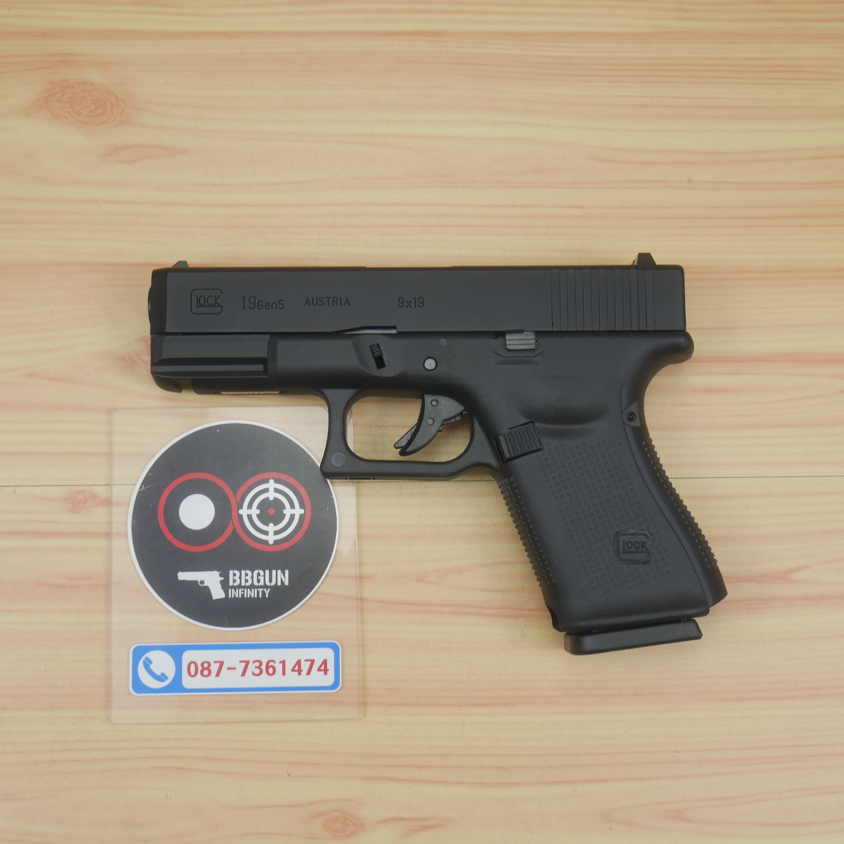 บีบีกันอัดแก๊ส GLOCK 19 Gen 5 E&C 1303 BB GUN