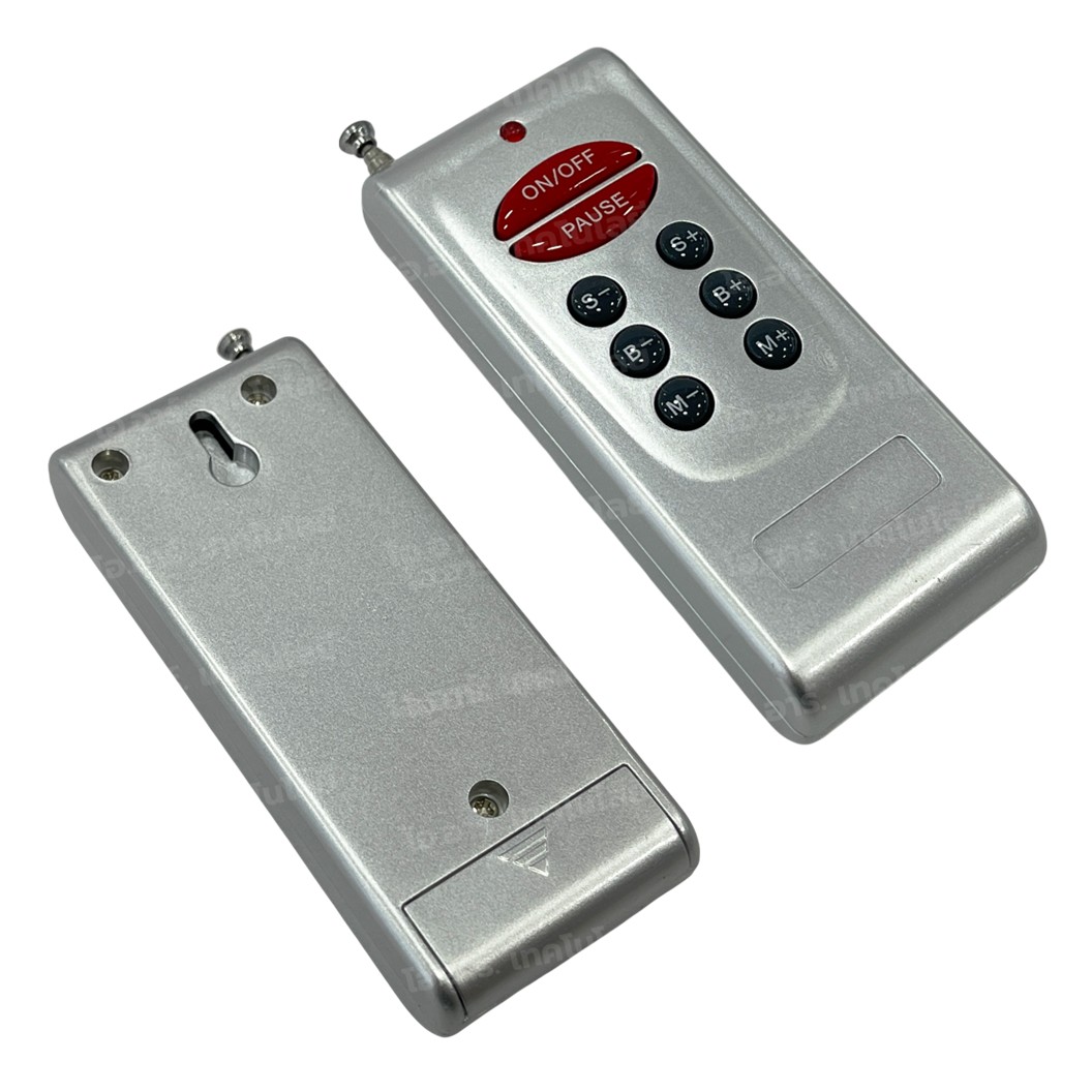 RGB CON-003 ชุดรีโมทควบคุมไฟเส้น LED Strip Light Control 8 Keys RF Wireless Remote Dimmer Controller DC 12-24V 30A (10A in each channel)