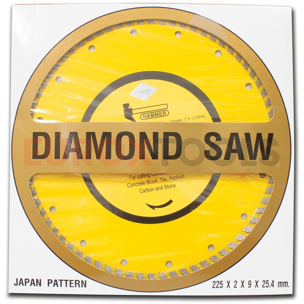 HAMMER ใบเพชรตัดหินแกรนิต ขนาด 9" ใบตัดกระเบื้อง (ราคารวมแวท) หินอ่อน เซรามิก