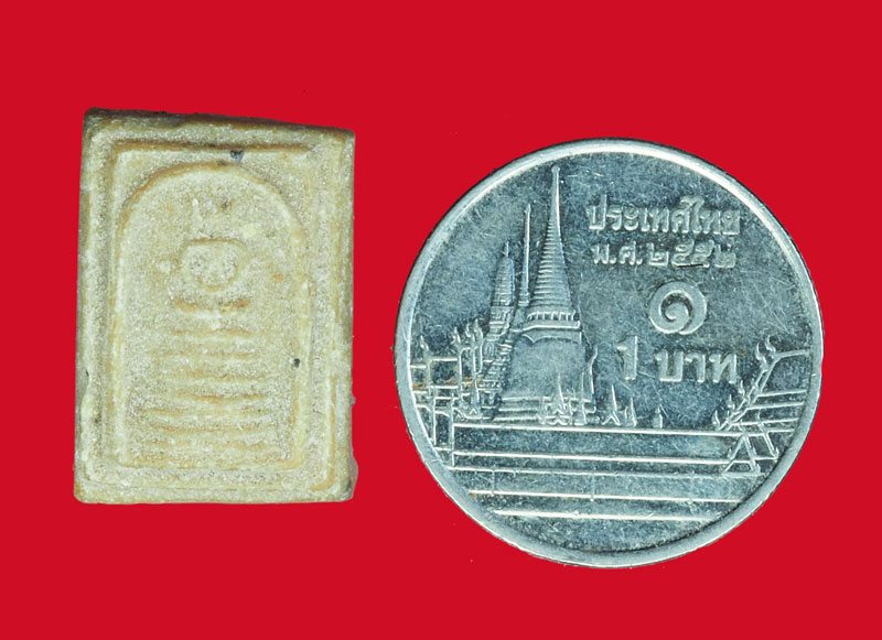 *31584 พระสมเด็จคะแนน เนื้อผงน้ำมัน เก่าพอมีอายุ ไม่ทราบที่และปีสร้าง 9