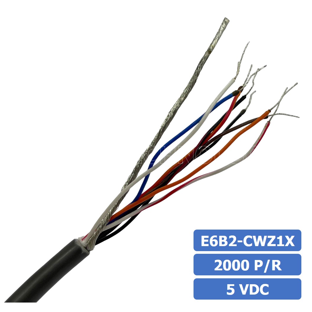 (1ชิ้น) E6B2-CWZ1X 2000P/R 5VDC โรตารี่เอ็นโค้ดเดอร์ ROTARY ENCODER INCREMENTAL