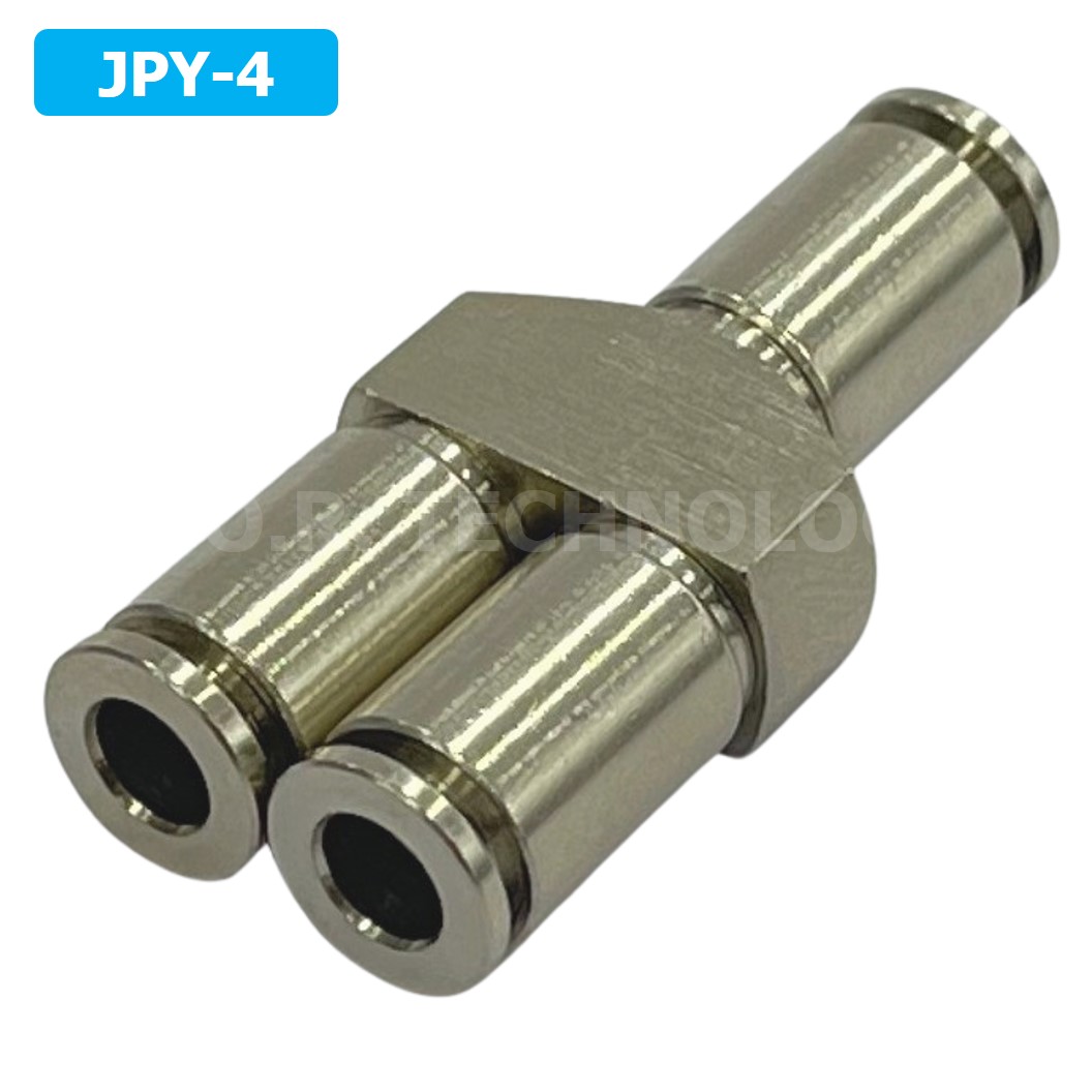 (1ชิ้น) JPY-4 ข้อต่อลม สแตนเลส 3ทาง ตัวY STAINLESS 3 Way Air Connector JPY Pneumatic 3 Ways Fitting ข้อต่อลมสแตนเลส สำหรับ สายลม 4x2.5mm