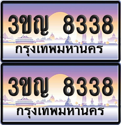 ทะเบียน 8338 ป้ายประมูล 3ขญ 8338 ป้ายกราฟฟิก (5)