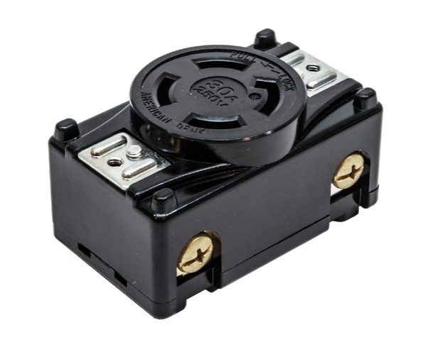 4360-P เต้ารับ 3-Pole 4-Wire Grounding 30A 600V Receptacle AMERICAN DENKI