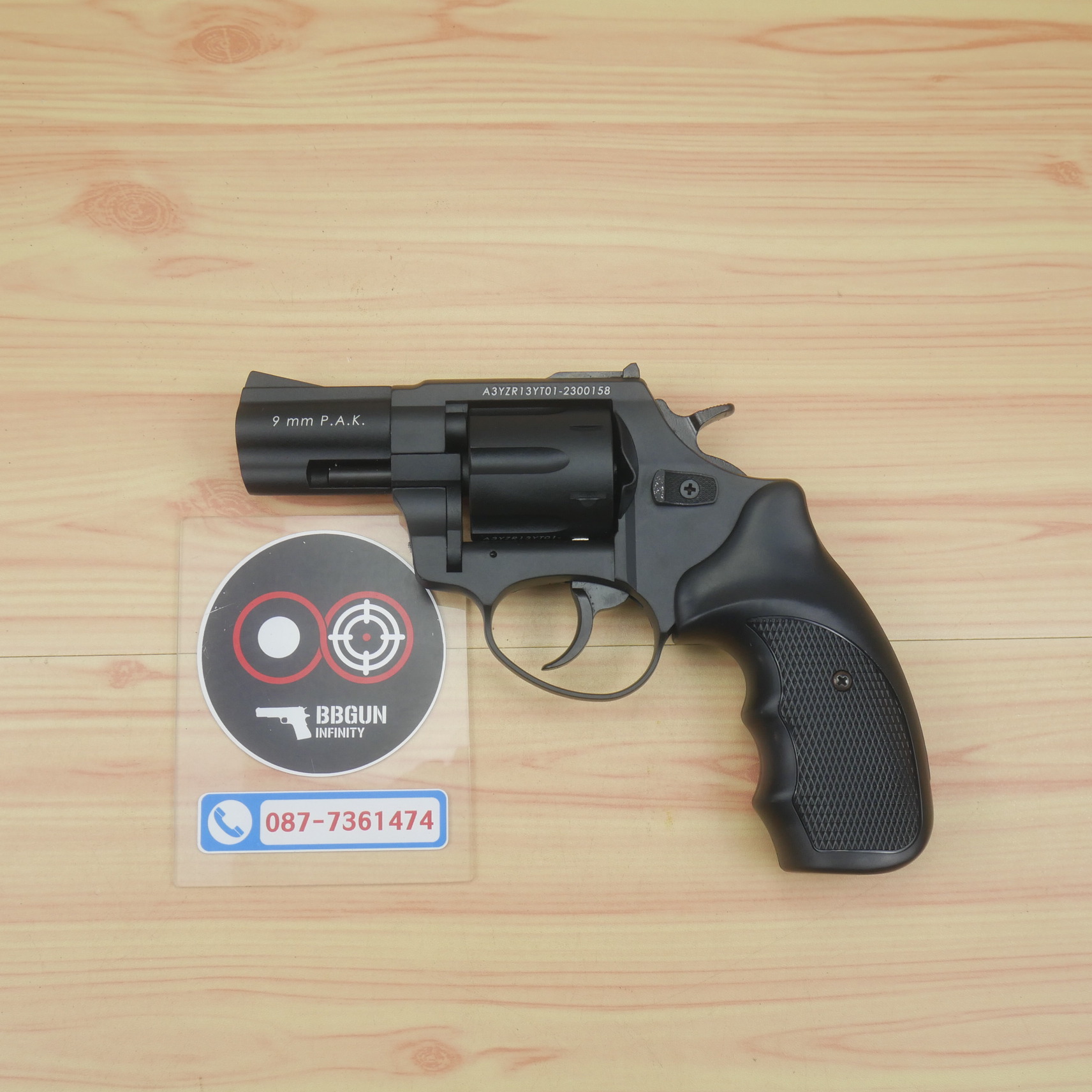 BLANK GUN Zoraki R1-T 2.5" แบลงค์กันลูกโม่ 2.5 นิ้ว สีดำ (แถมกล่องใส่ปืน)