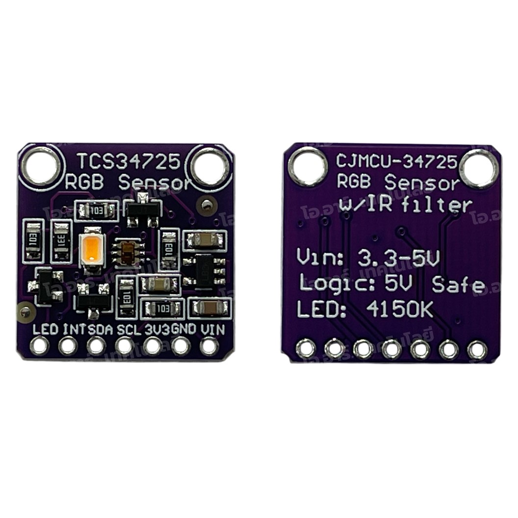 TCS34725 เซนเซอร์ตรวจจับสี เซนเซอร์วัดค่าสี TCS-34725 Color Sensor Development Board Module RGB sensing โมดูลตรวจจับสี วัดค่าสี