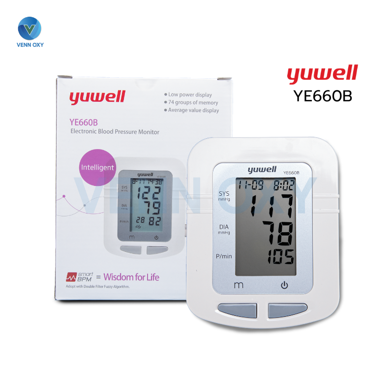 เครื่องวัดความดันโลหิตดิจิตอล Yuwell YE660B