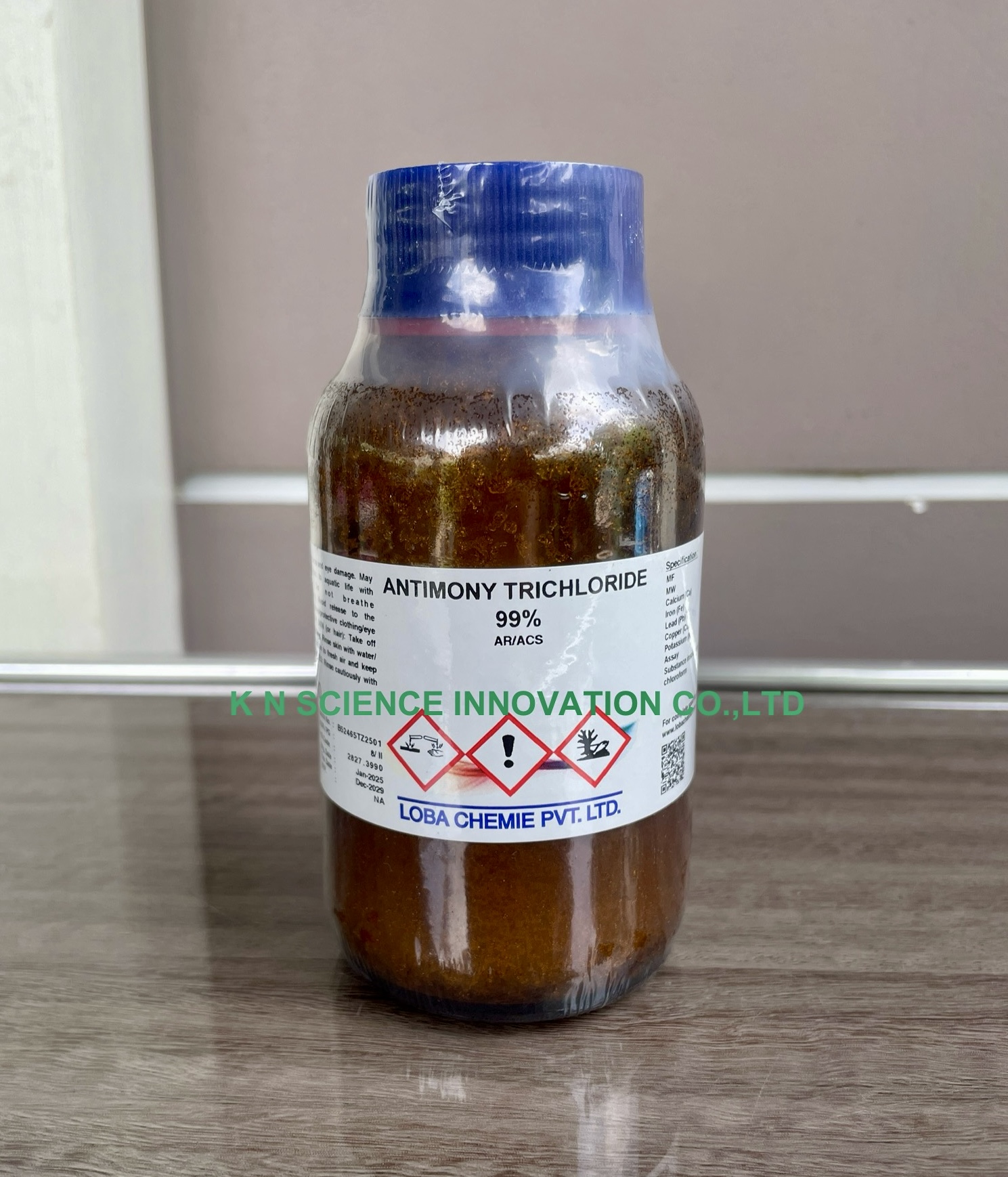 Antimony trichloride 99%, AR ,250 g , Loba 0147000250