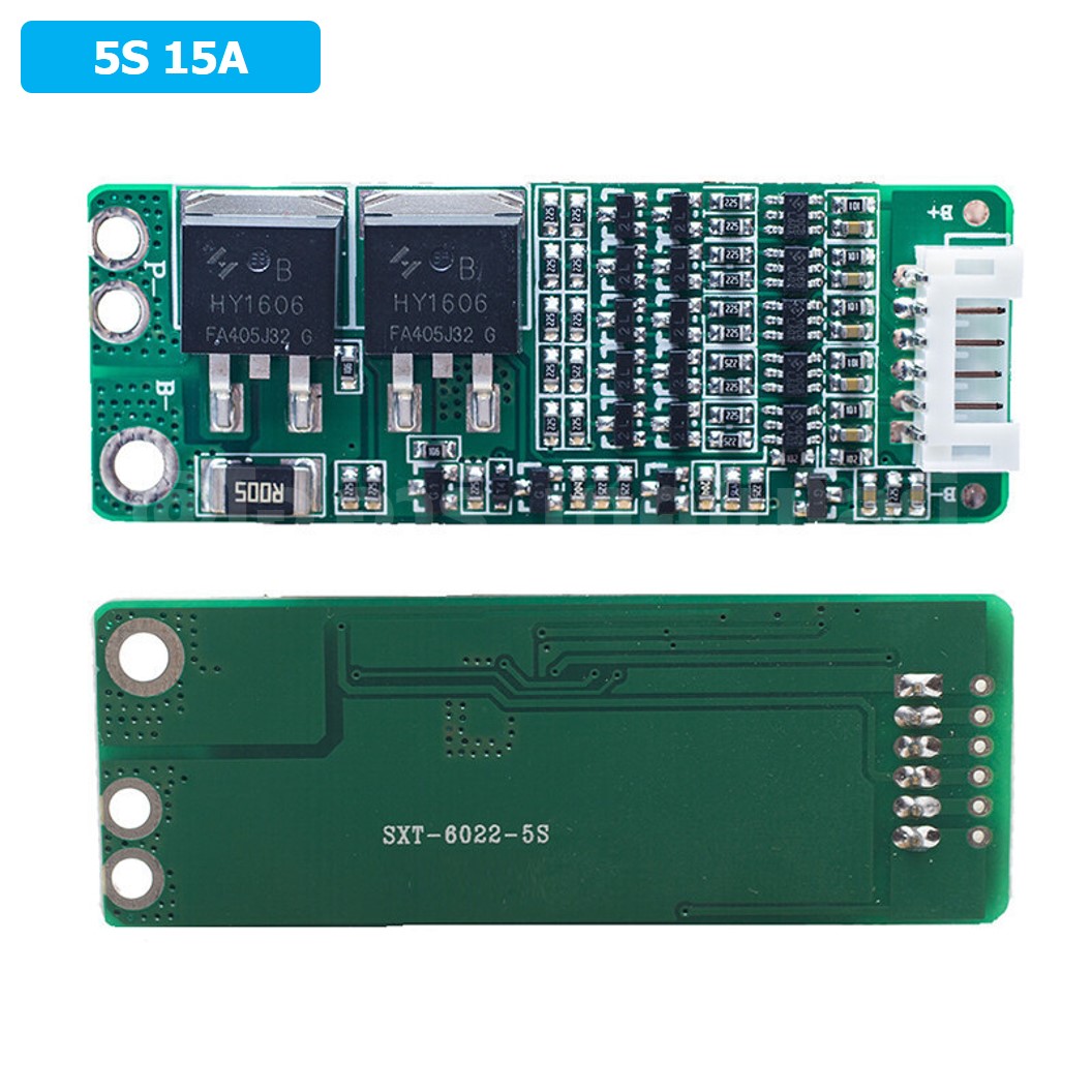 CM651 5S 15A 18.5-22.2VDC โมดูลชาร์จแบตเตอรี่ BMS 5-Series 15A 18650 Lithium Battery Protection Module แบตลิเธียม
