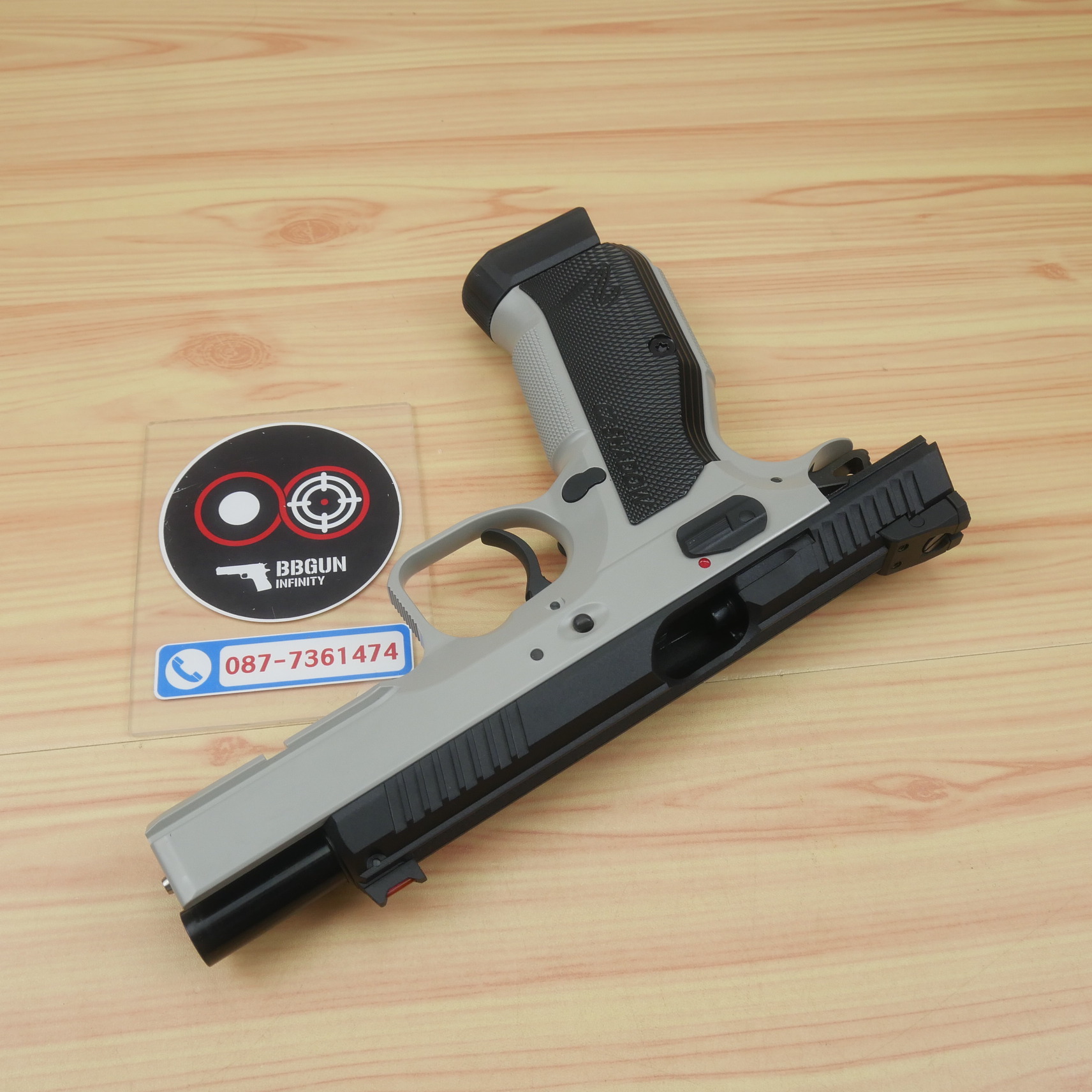 บีบีกันอัดแก๊ส KJ Works CZ Shadow 2 ASG CO2 GAS GREY เฟรมเทา สไลด์ดำ BB GUN