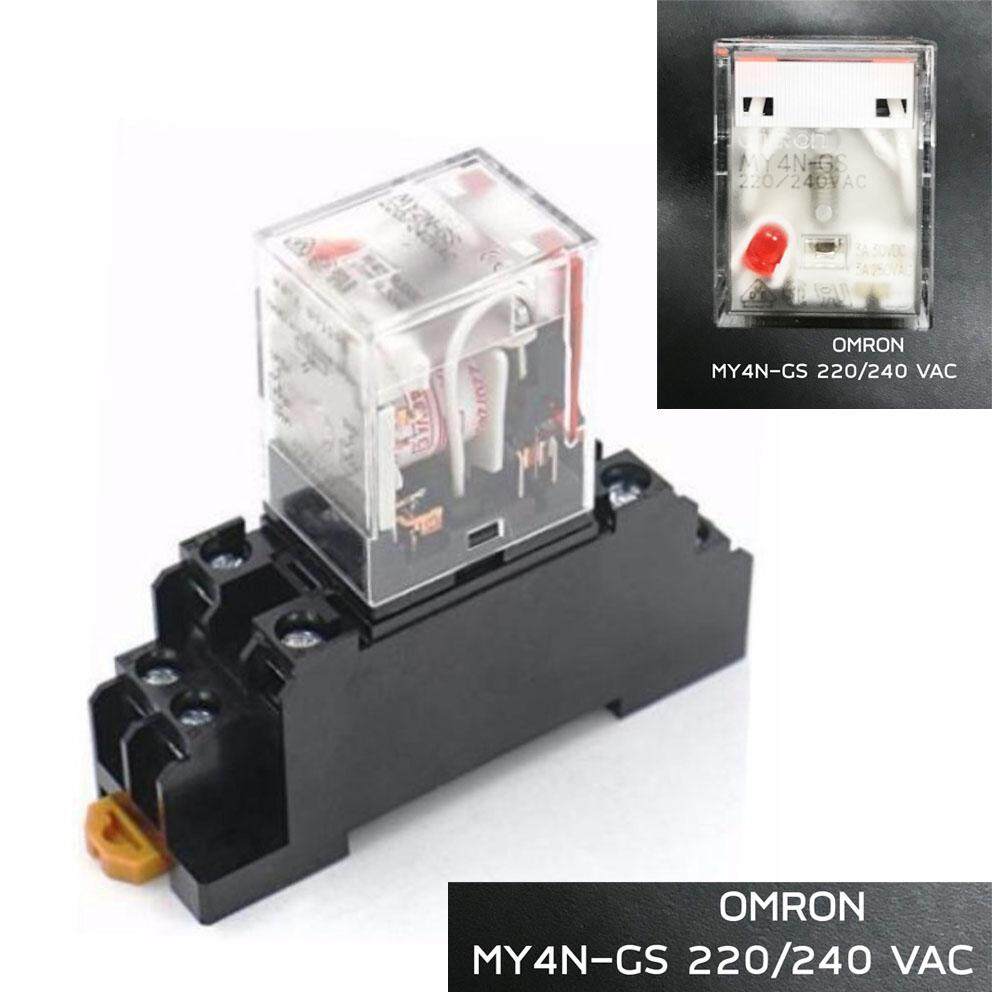 Omron RELAY Omron MY4N-GS AC220/240V + socket