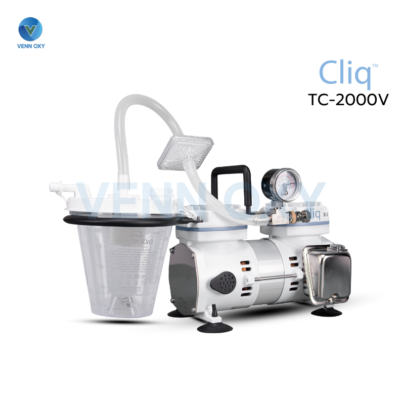 รุ่นใหม่ เครื่องดูดเสมหะ Cliq รุ่น TC - 2000V