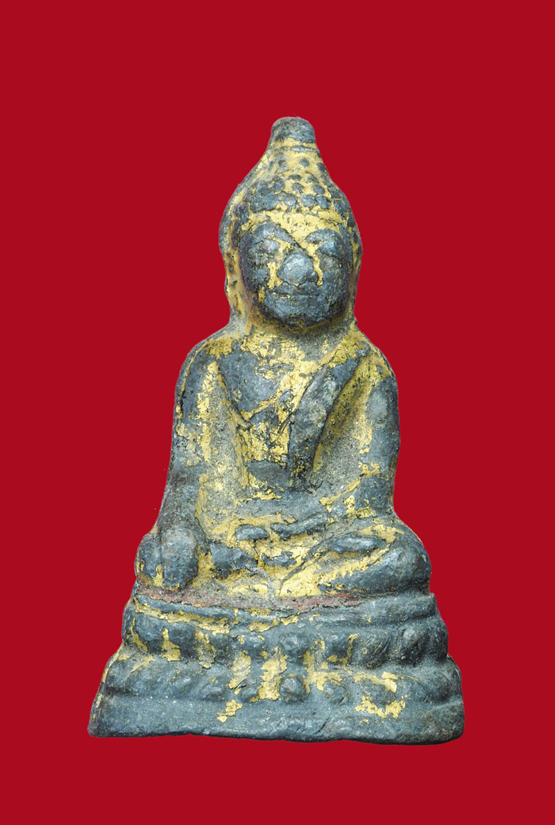 *31531 พระรัตนะ เนื้อชินตะกั่วลงรักปิดทอง เก่า 13