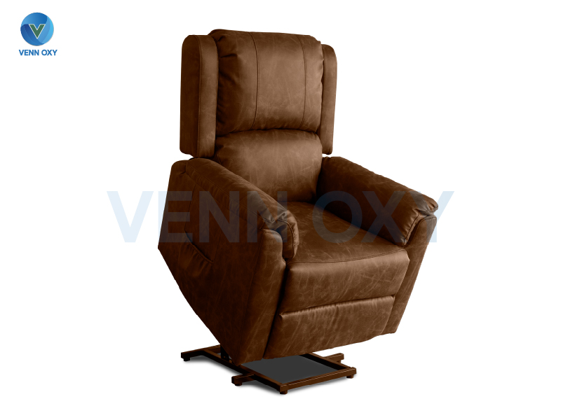 เก้าอี้สุขภาพสำหรับช่วยพยุง (Lift Up Chair) รุ่น Single Motor สี GLAZED MAROON นำเข้าจากฝรั่งเศส (รับประกัน 1 ปี)
