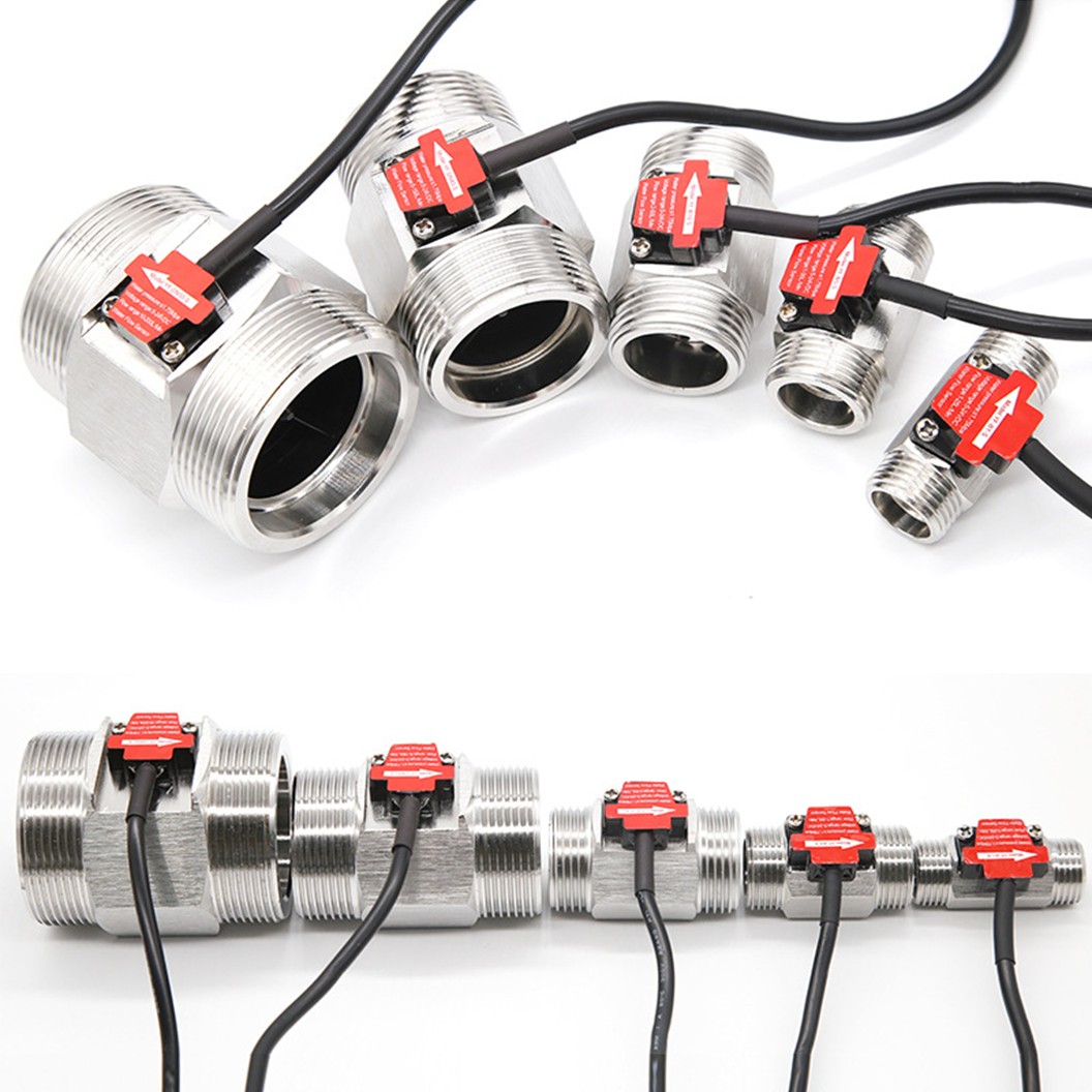 YF-B5-S G3/4" เซนเซอร์วัดอัตราการไหล สแตนเลส 5-24VDC Stainless Water Flow sensor Meter 1-30L/min DC 5-24V Flowmeter มิเตอร์วัดอัตราการไหล