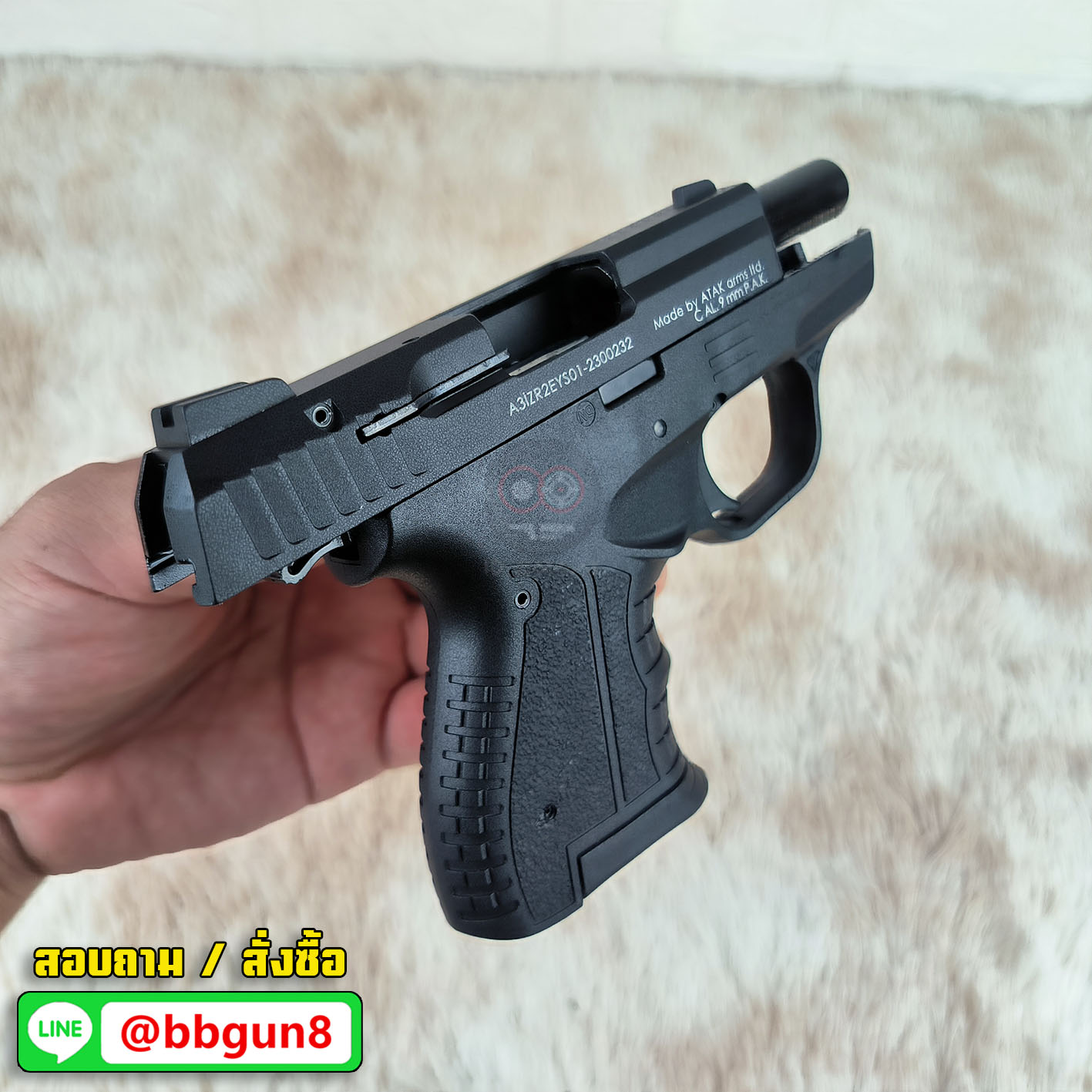 แบลงค์กัน zoraki M906 TD Smith & Wesson Blank Gun สีดำ