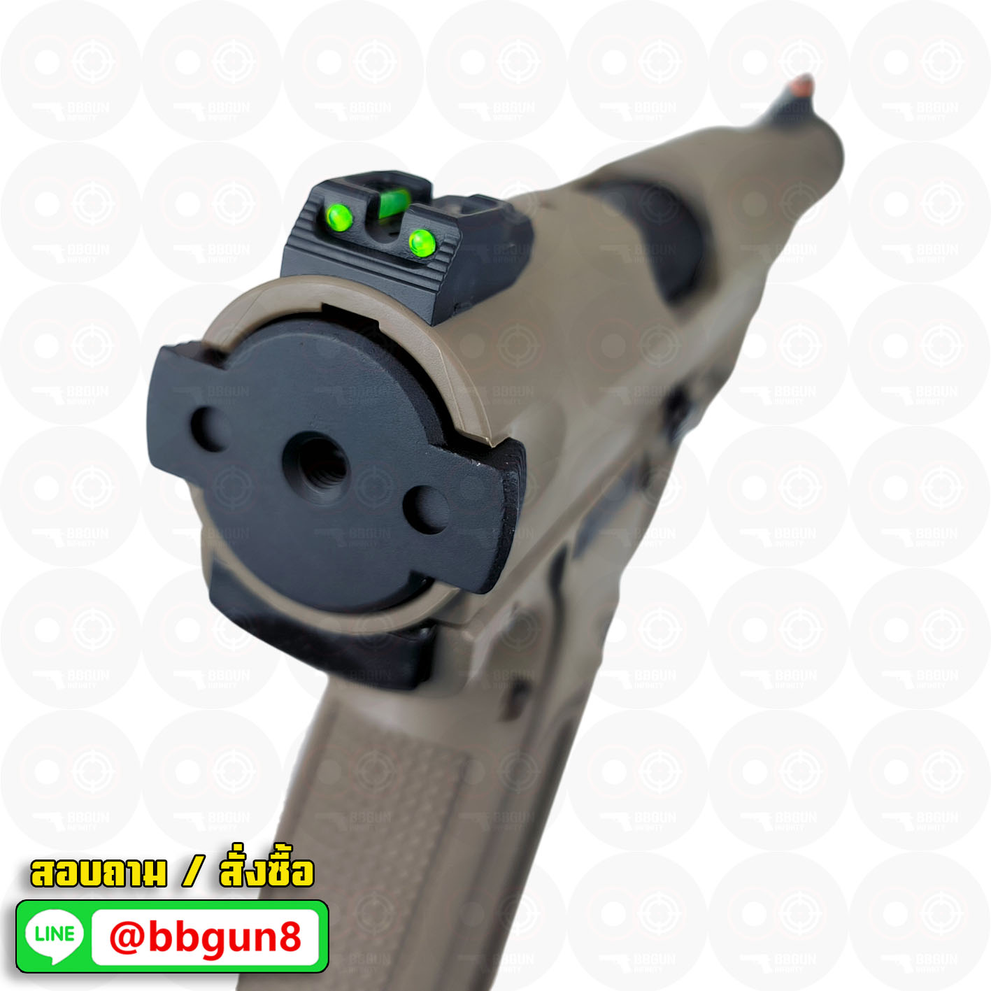 บีบีกันอัดแก๊ส Action Army AAP-01 Assassin GBB FDE สีทราย BB GUN
