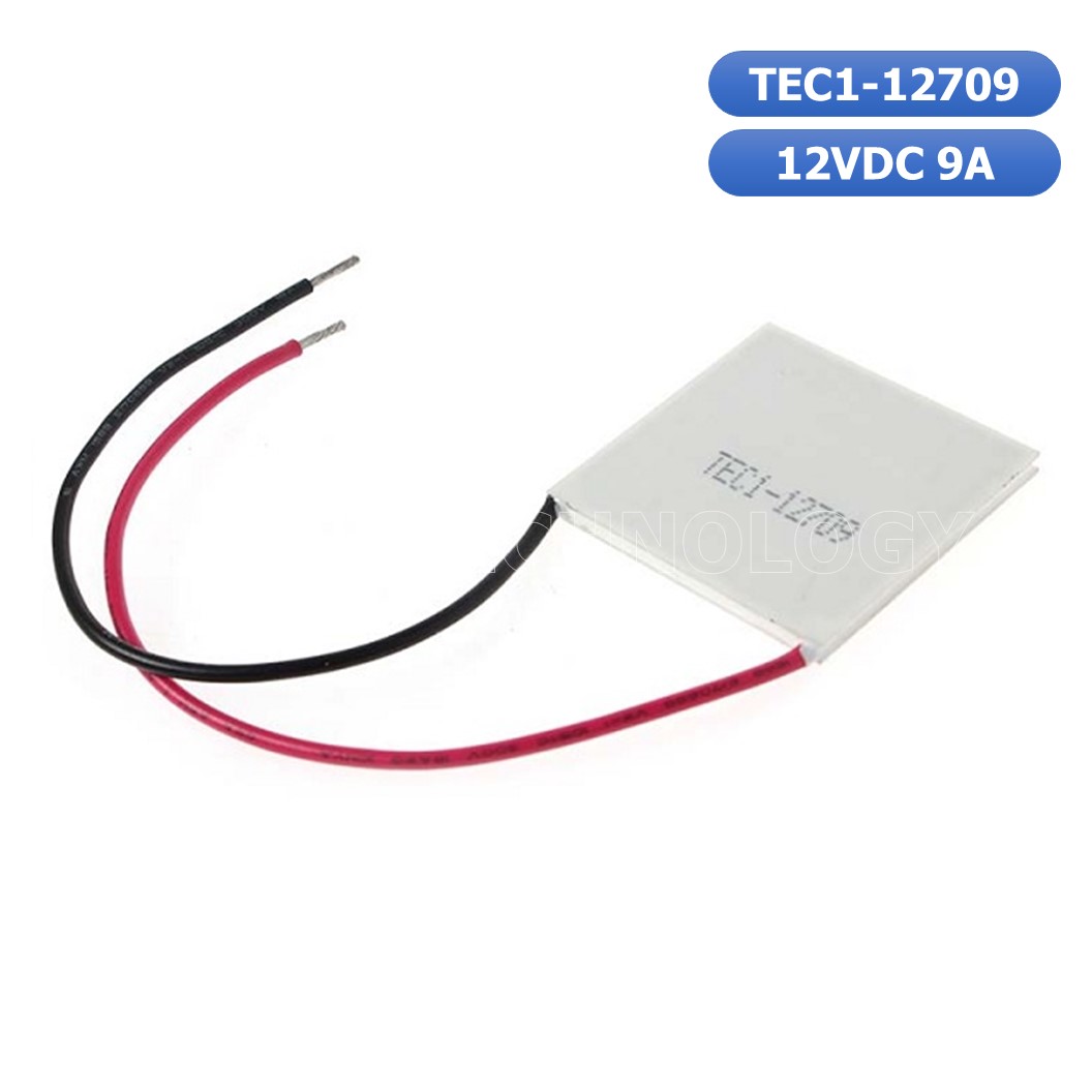 (1ชิ้น) NA179 แผ่นร้อนเย็น แผ่นเพลเทียร์ (Peltier) แผ่นทำความร้อน-เย็น ขนาด 40x40mm 12VDC 9A TEC1-12709