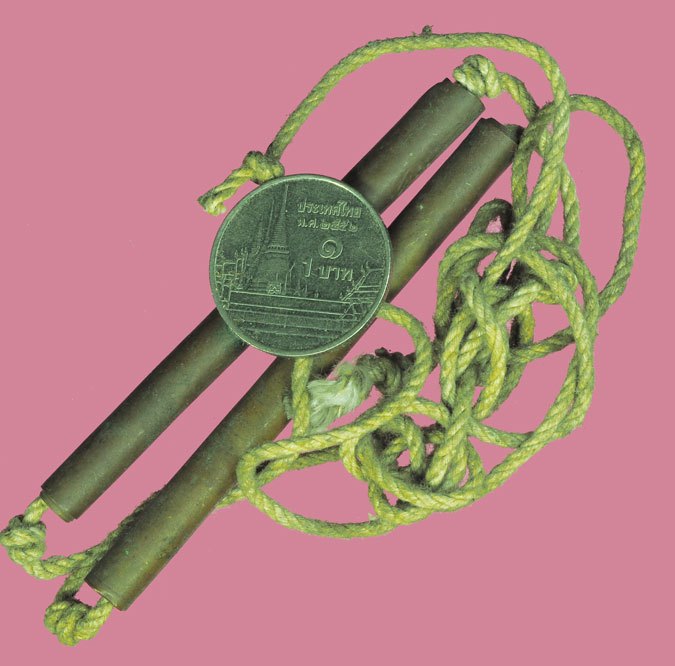 ขายแล้ว*38588 ตะกรุดทองแดงหลวงพ่อจง วัดหน้าต่างนอก อยุธยา 50