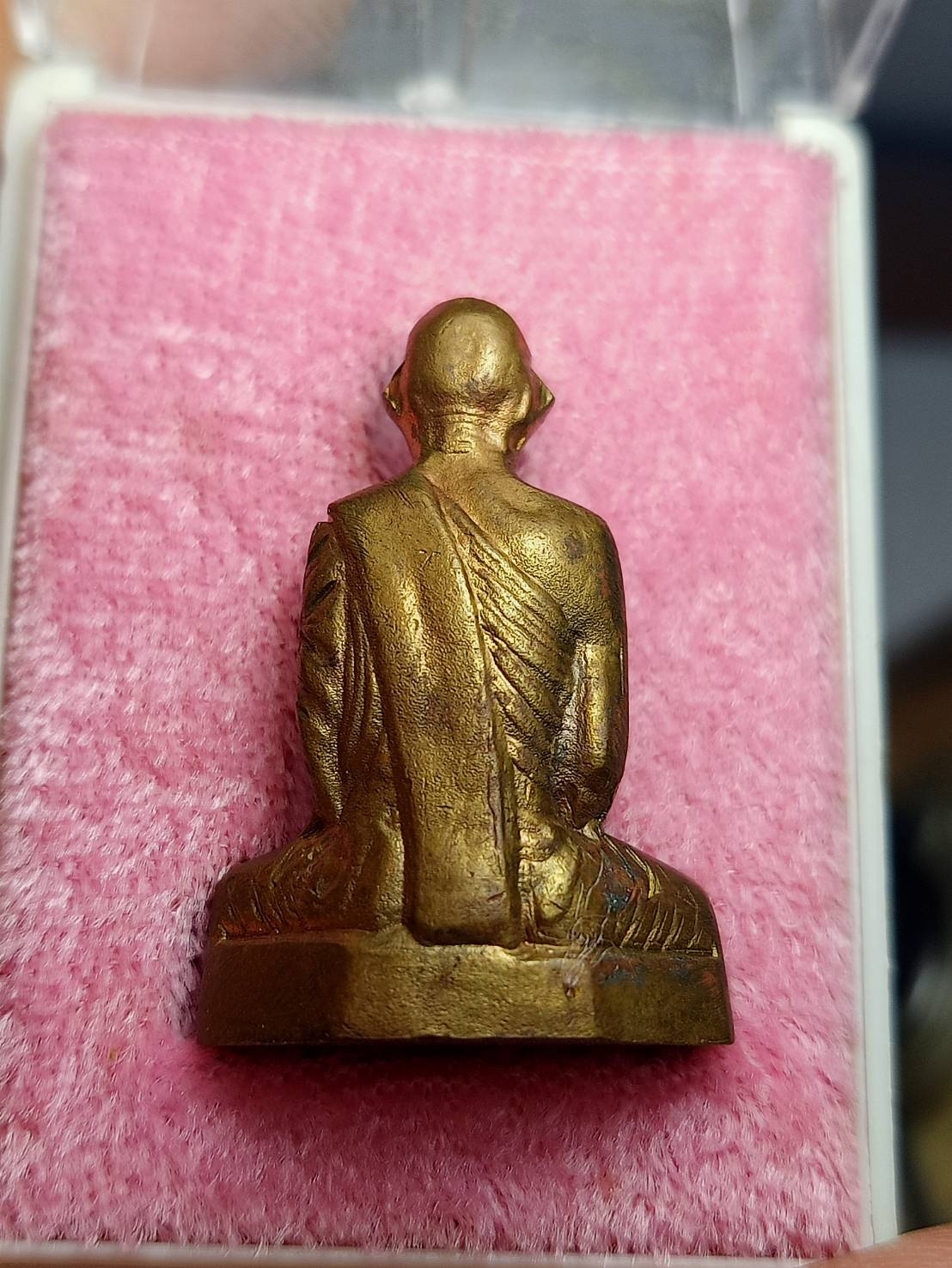 รูปเหมือนปั้มหลวงพ่อเดิม วัดหนองบัว จ.นครสวรรค์ ปี 2536 พร้อมกล่อง (SKU-12556)