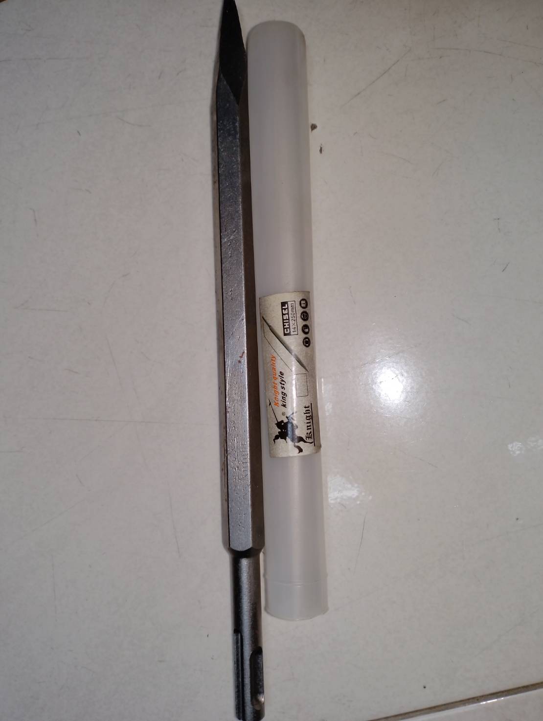 KNIGHT ดอกสกัดแซะปูน SDS ปลายแบน,แหลม 10 (ราคารวมแวท) ของแท้