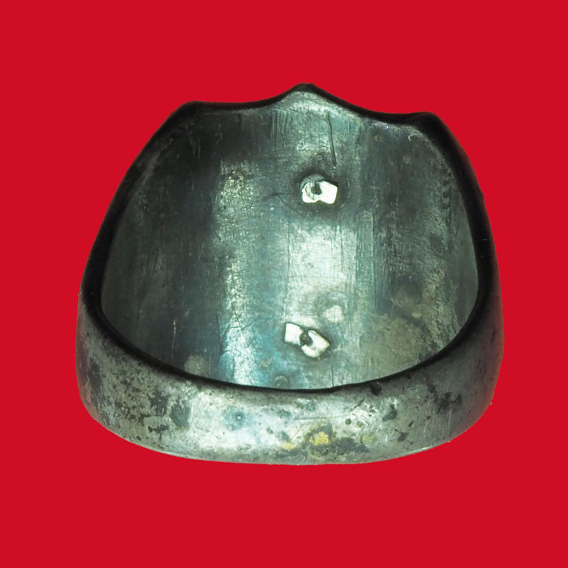 *32199 แหวนเงินลงยาสีแดง กรมตำรวจ เก่า สำหรับสะสม 17