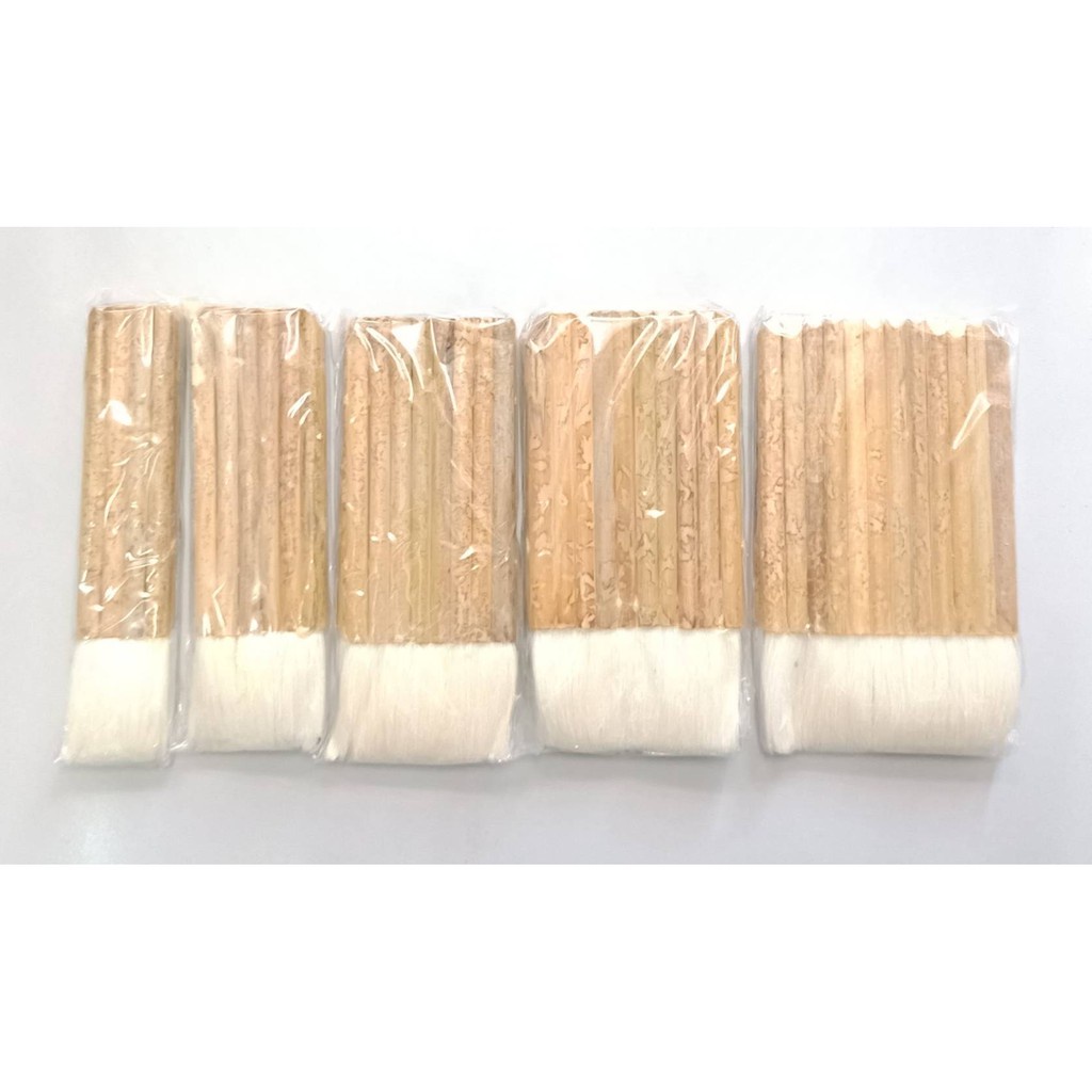 แปรงทาแชลแล็คขนหนา เฉ่งเหม็ง ขนาด 3,4,5,6,8,10,12 แปรงขนกระต่าย(ราคารวมแวท) แปรงวานิช ที่ทาแชล็อค ทาสี