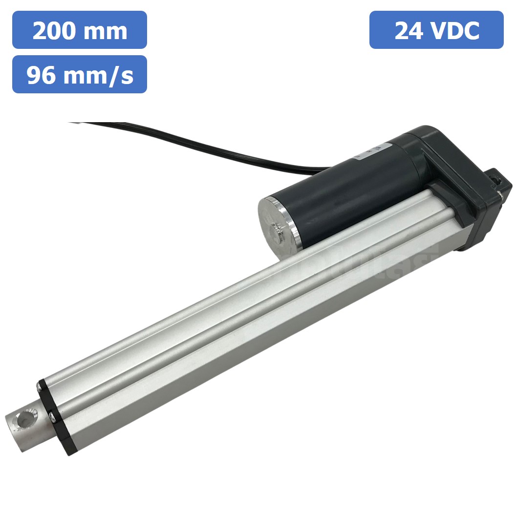 ZGB800F มอเตอร์ก้านชัก ระยะชัก 200mm 96mm/s 24VDC 200N Electric Linear Actuator Putter DC Stroke Length 200mm ZHENGKE พัตเตอร์ไฟฟ้า