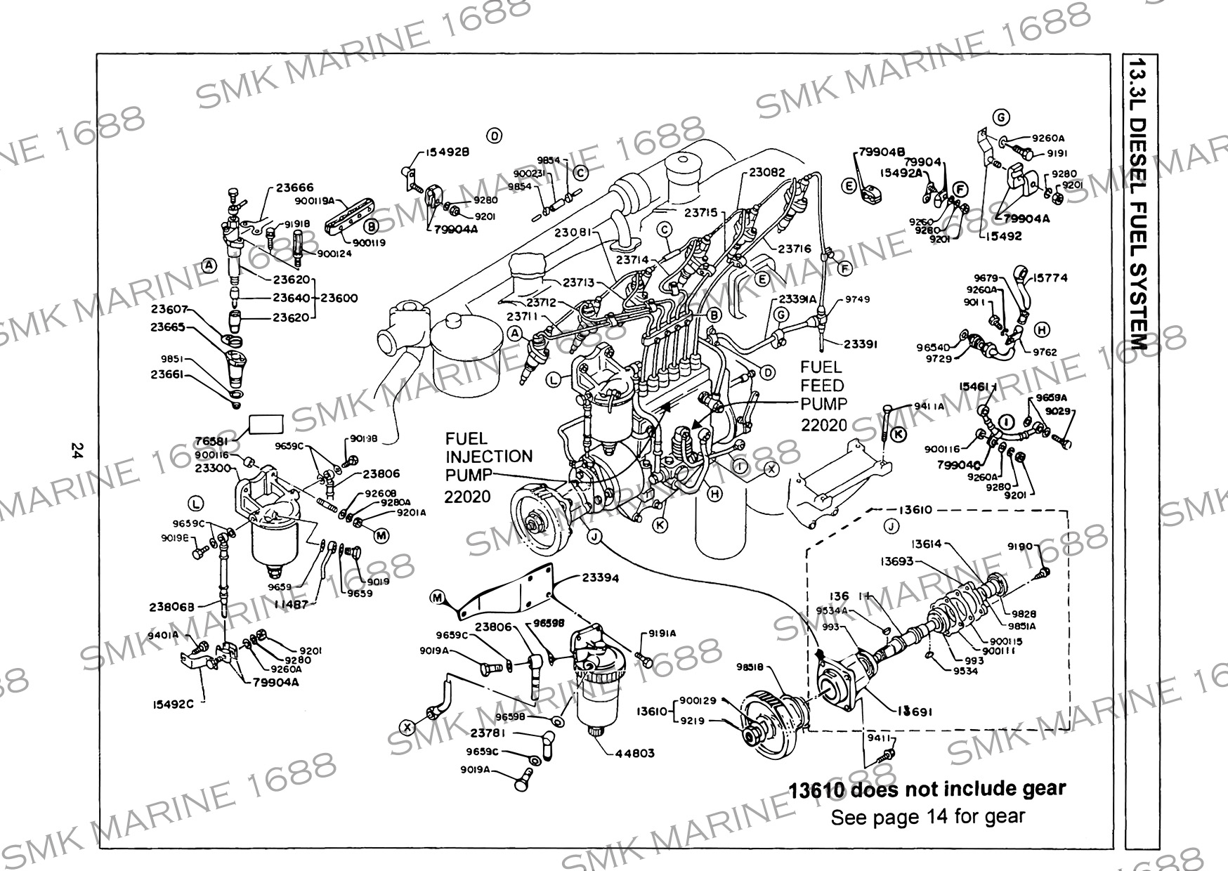 HINO EK100 49359089 Injector Washer / แหวนท/ดรองหัวฉีด ทรงกระทะ